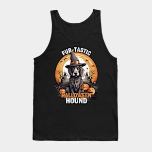 Fur-tastic Halloween Hound Dog Witch Costume Tank Top